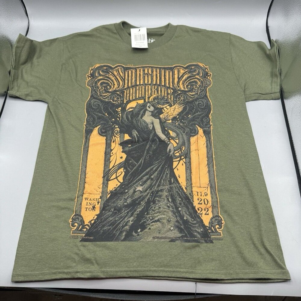 The Smashing Pumpkins Spokane Boyfriend Fit Girls T-Shirt SMALL New